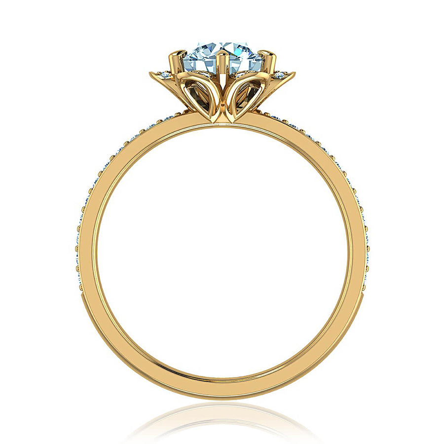 Amour de Fleur French Diamond Ring