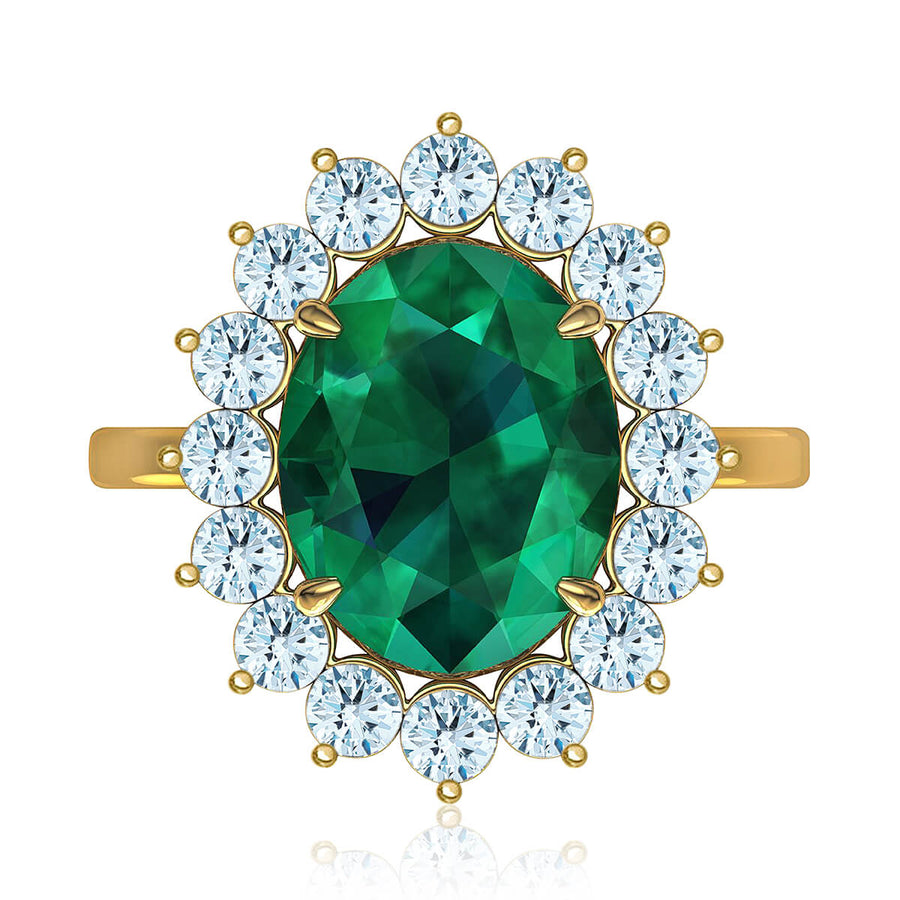 Aphrodite Emerald & Diamond Ring