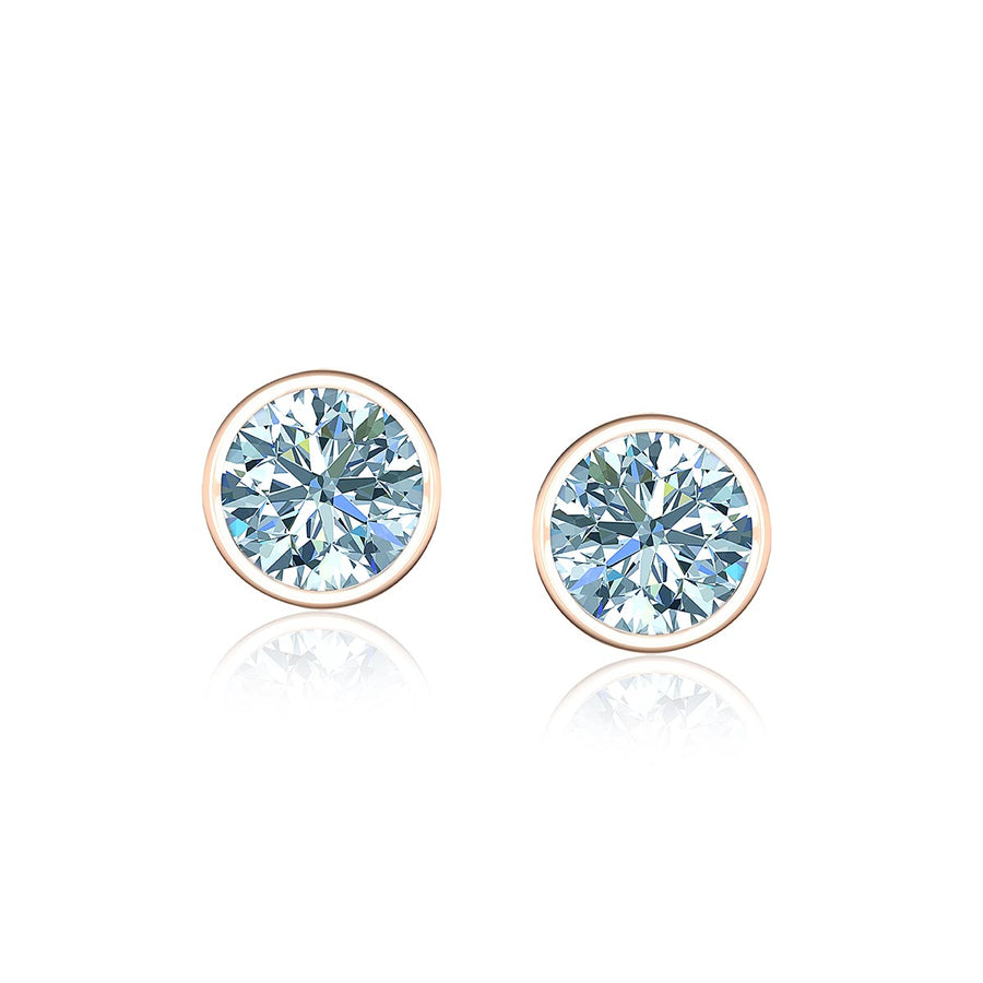 Bezel Diamond Earrings (1 ct. tw.)