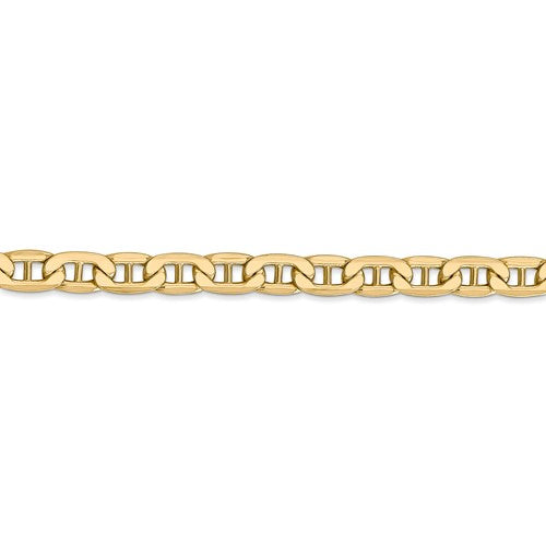 14K Yellow Gold 5.5mm Anchor Chain Necklace