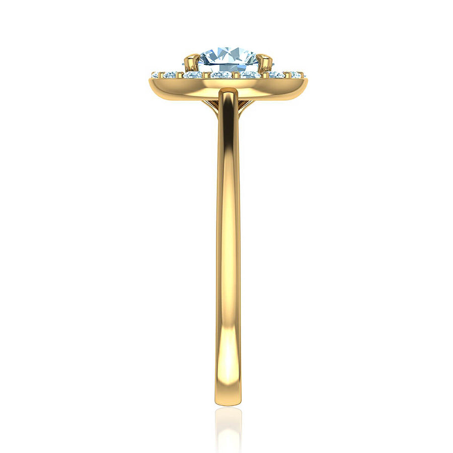 Classic Halo Diamond Ring