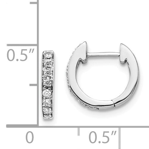 Amour Diamond Earrings - 14K White Gold