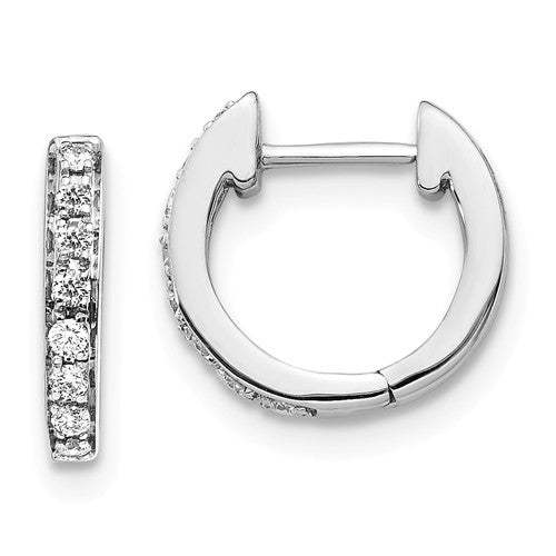 Amour Diamond Earrings - 14K White Gold