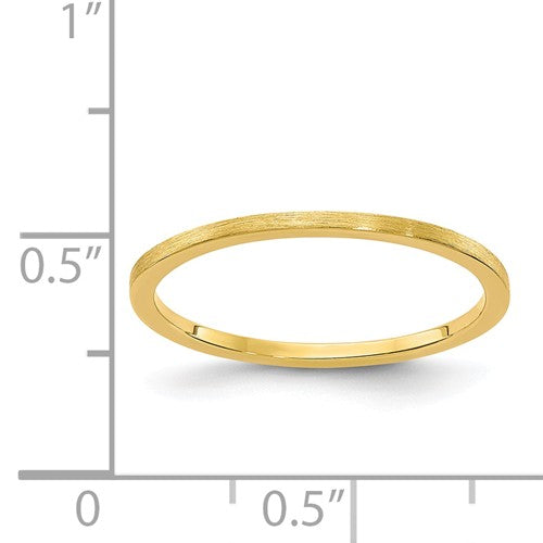 Petite 1.2mm Flat Satin Stackable Band