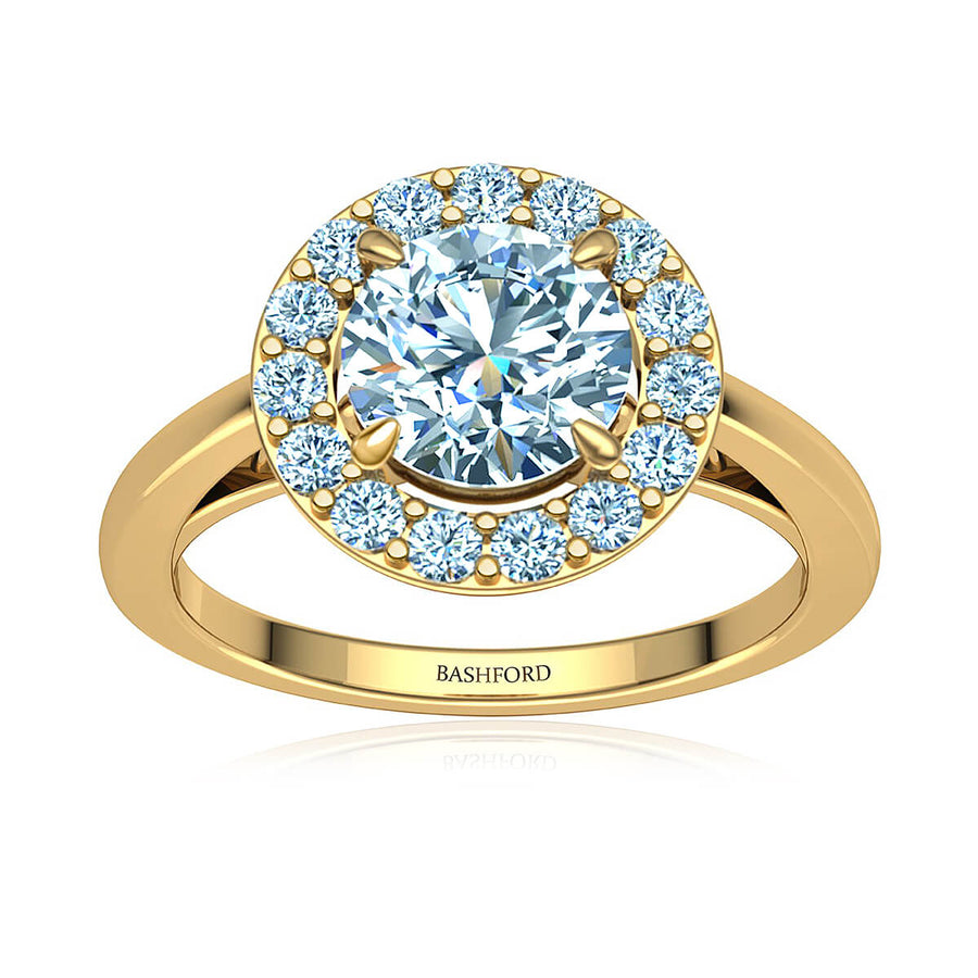 Classic Halo Diamond Ring