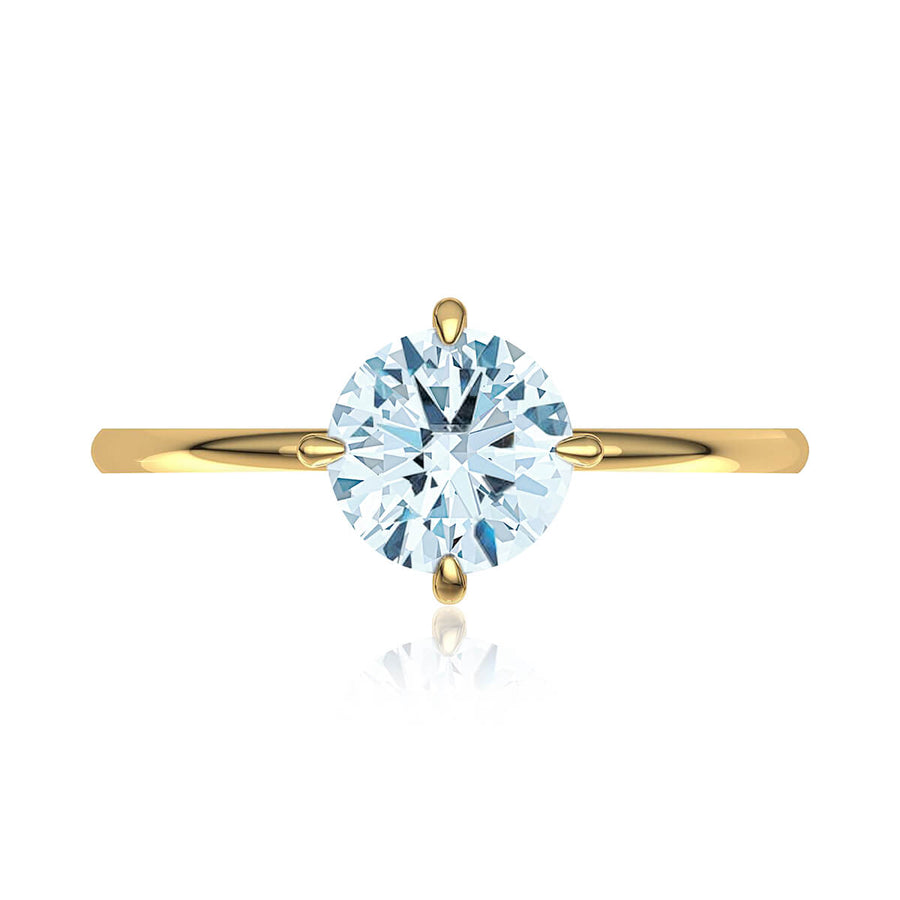 East West Solitaire Diamond Ring