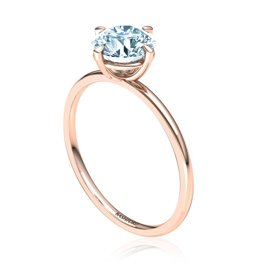 East West Solitaire Diamond Ring