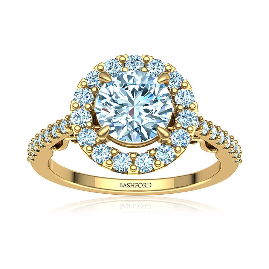 Love Story Halo Diamond Ring