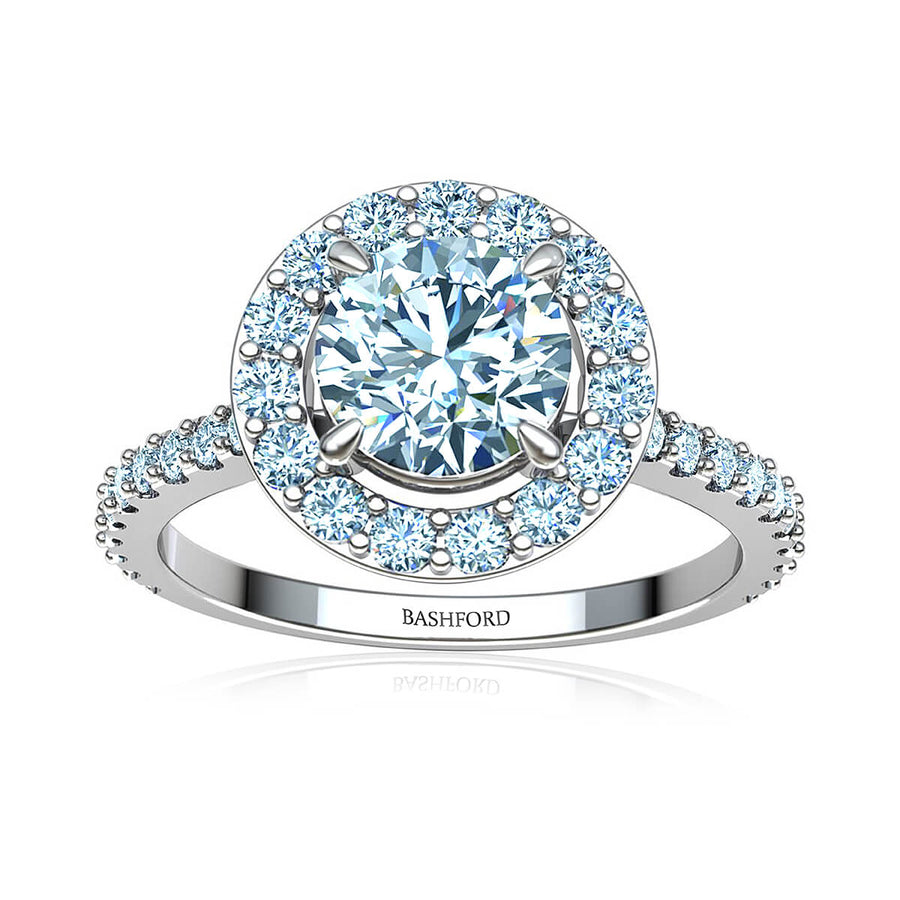 Monarch Halo Diamond Ring
