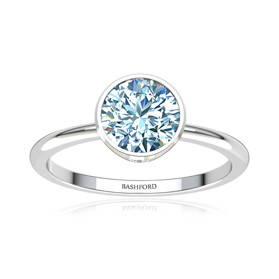 Round Bezel Diamond Ring