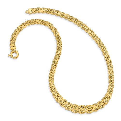14k Yellow Gold Fancy Byzantine Necklace