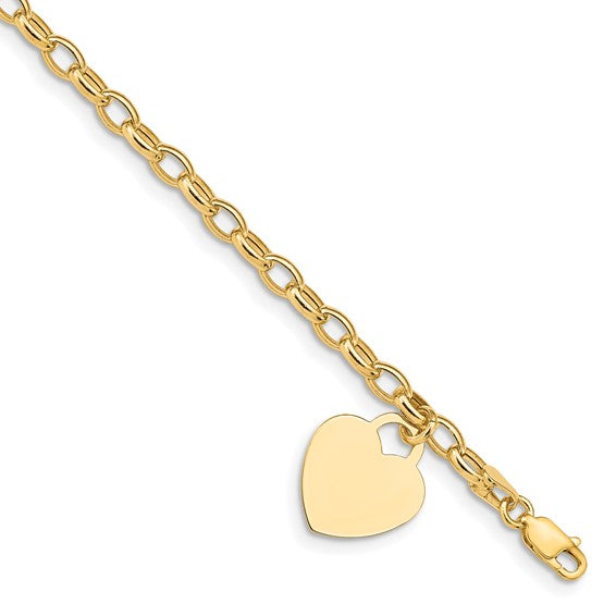 I Heart You 14K Yellow Gold Bracelet
