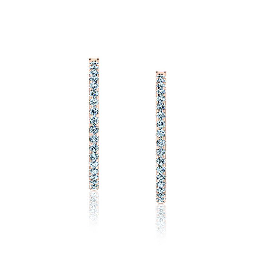 Diamond Eternity Hoop Earrings (3 ct. tw.)