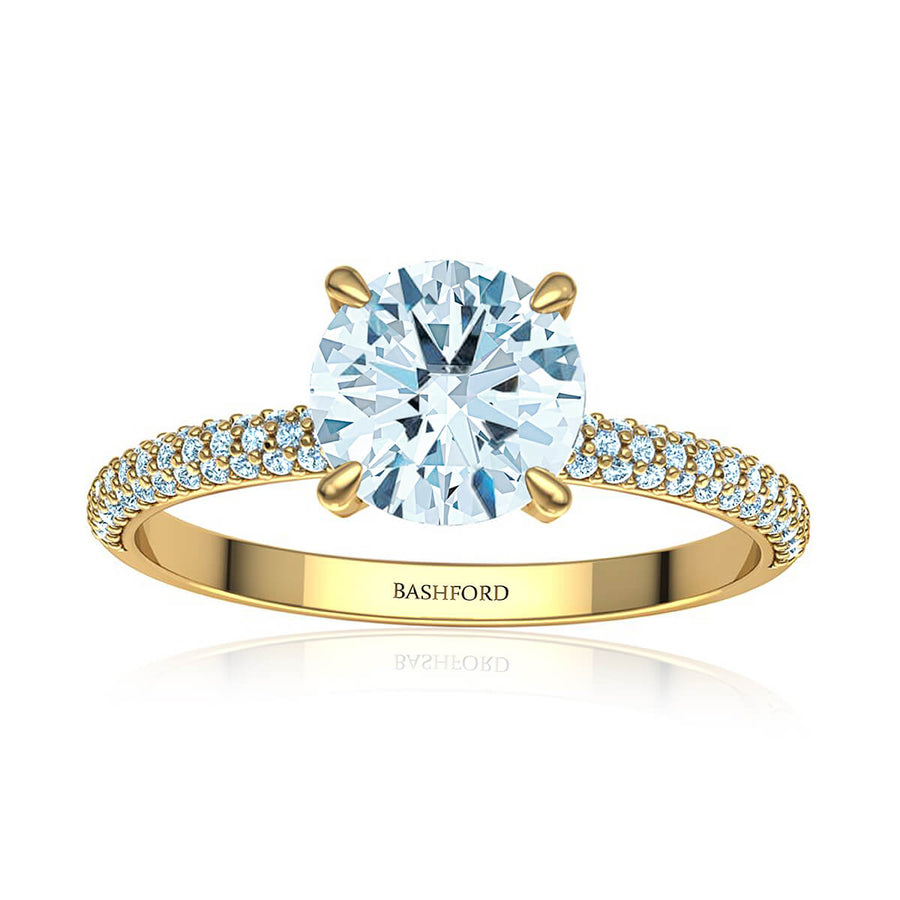 Trio Micropavé Diamond Ring
