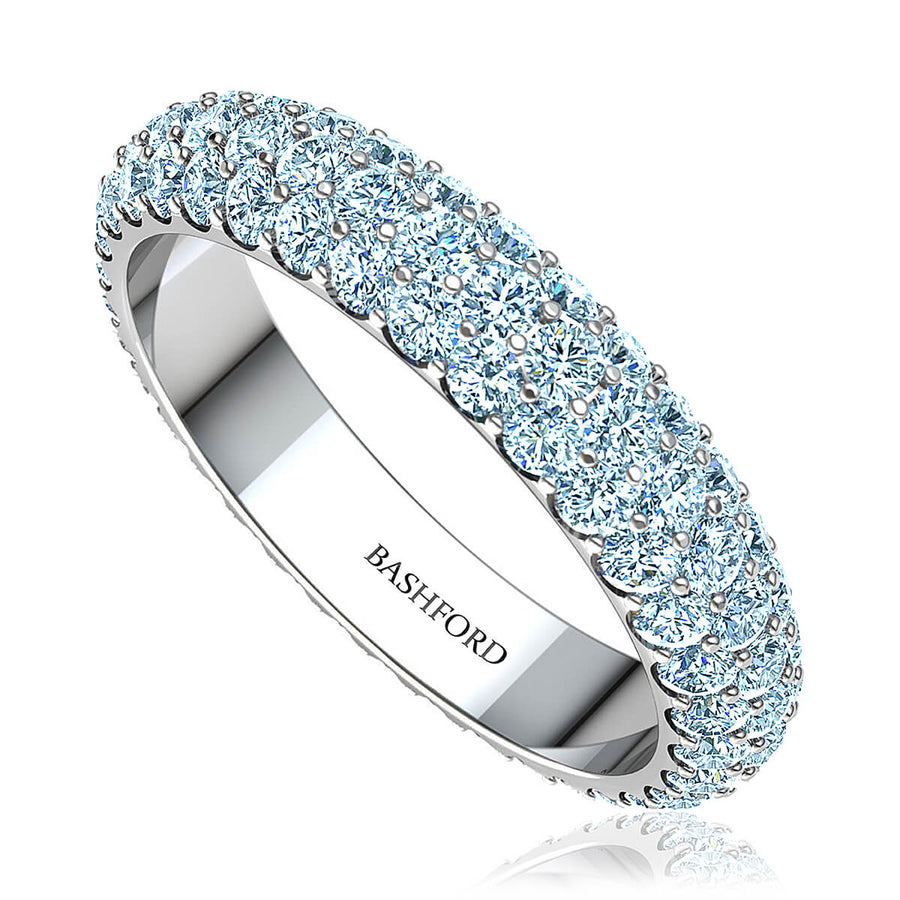 Trio Micropavé Diamond Wedding Ring (1 ct. tw.)