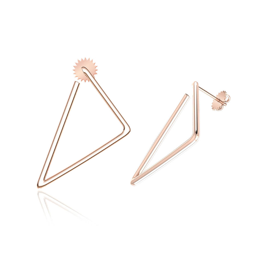 Triangle Hoop Earrings