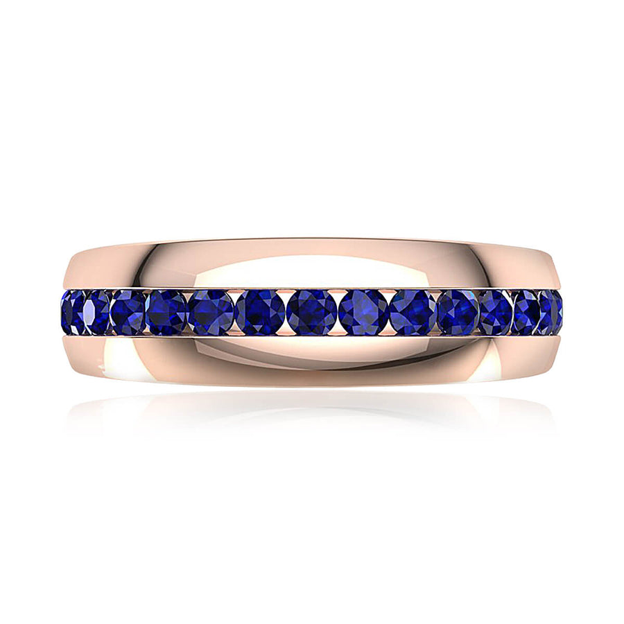 Blue Sapphire Comfort-Fit Band (7 mm)