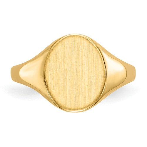 Closed Back Personalized Signet Ring