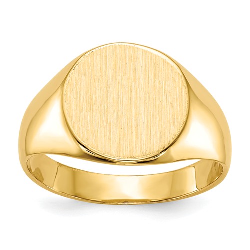 Round Closed Back Signet Ring