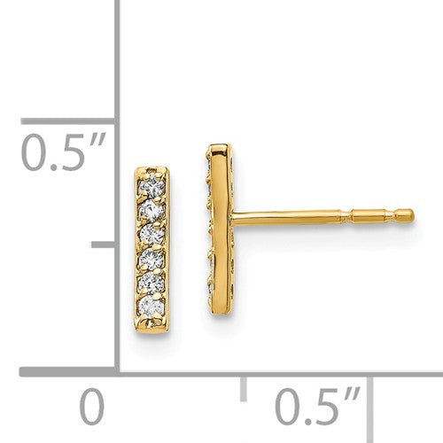 Oui Diamond Earrings - 14K Yellow Gold