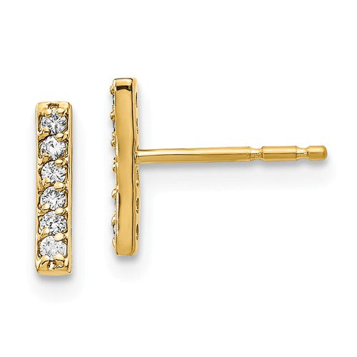 Oui Diamond Earrings - 14K Yellow Gold