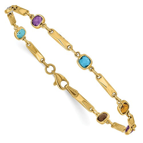 Multi Gemstone Fancy Bracelet